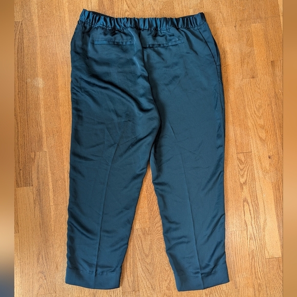 💙Banana Republic Teal Satin Trousers – Luxe Vibes with a Quirky Twist ✨👖 - Picture 8 of 8